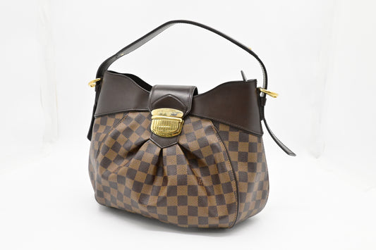 Louis Vuitton Sistina Ebene MM Canvas Damier Handbag
