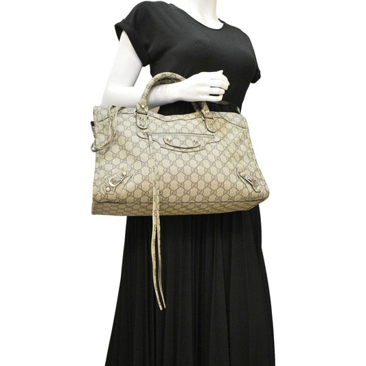 Gucci The Hacker Project Neo Supreme Tote Bag Beige Shoulder Bag