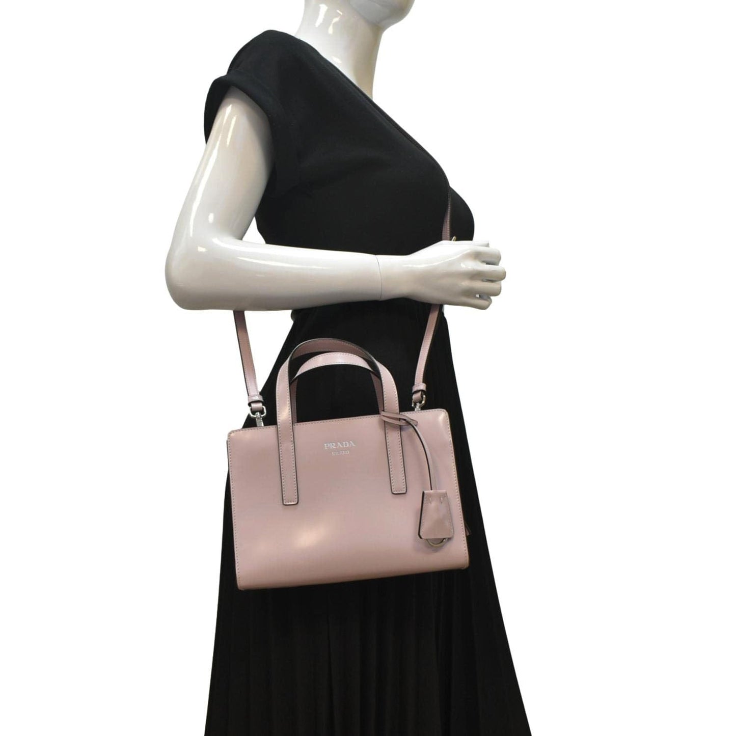Prada Re Edition Brushed Shoulder Bag Light Leather Pink