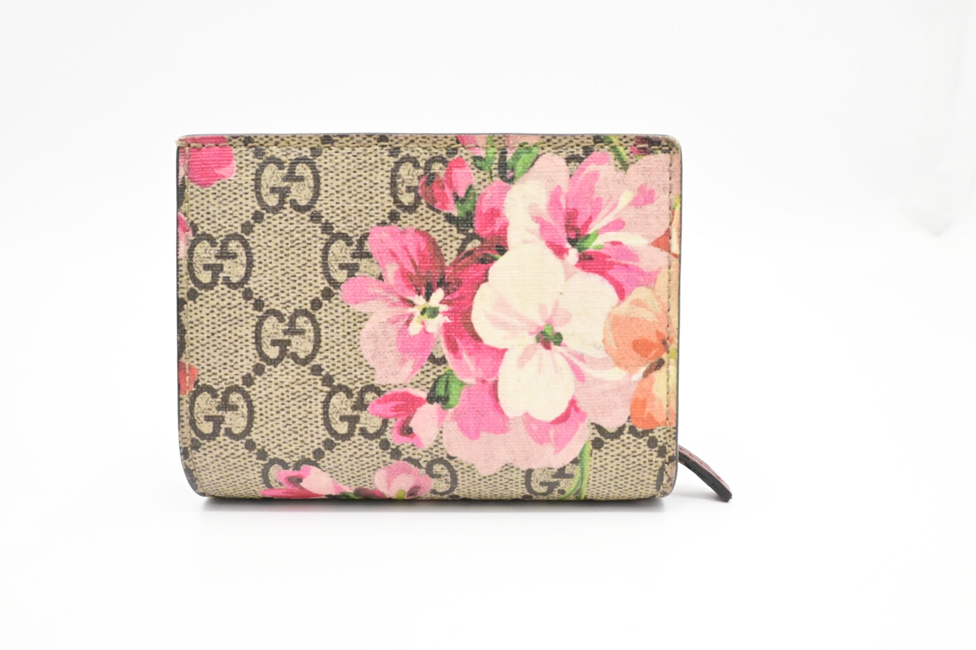 Gucci Blooms GG Canvas Pink Wallet Case