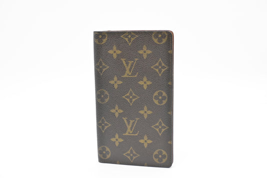 Louis Vuitton Vertical Bifold Monogram Canvas Wallet Case Canvas 1