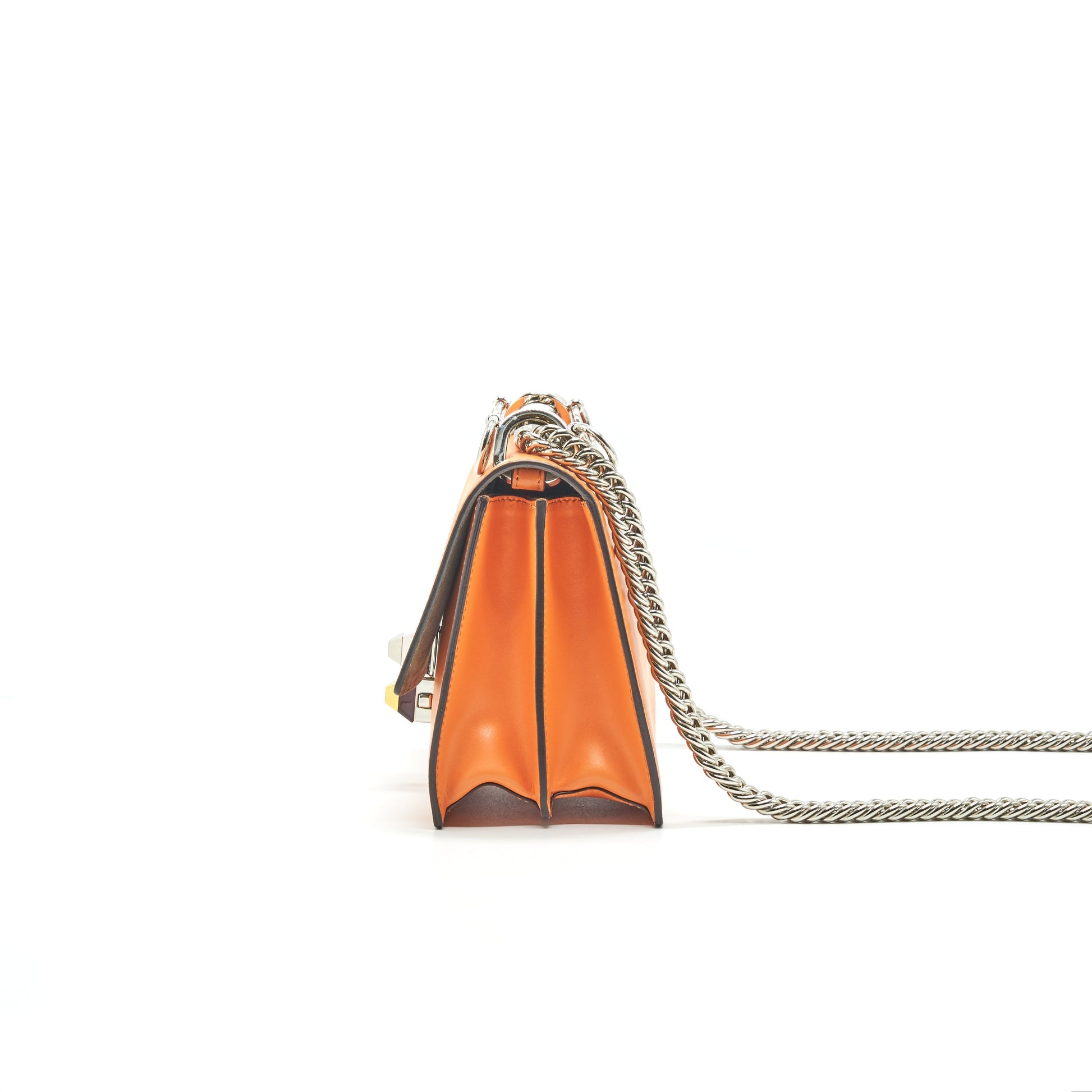 Fendi Kan Purse Orange Mini Small Shoulder Bag