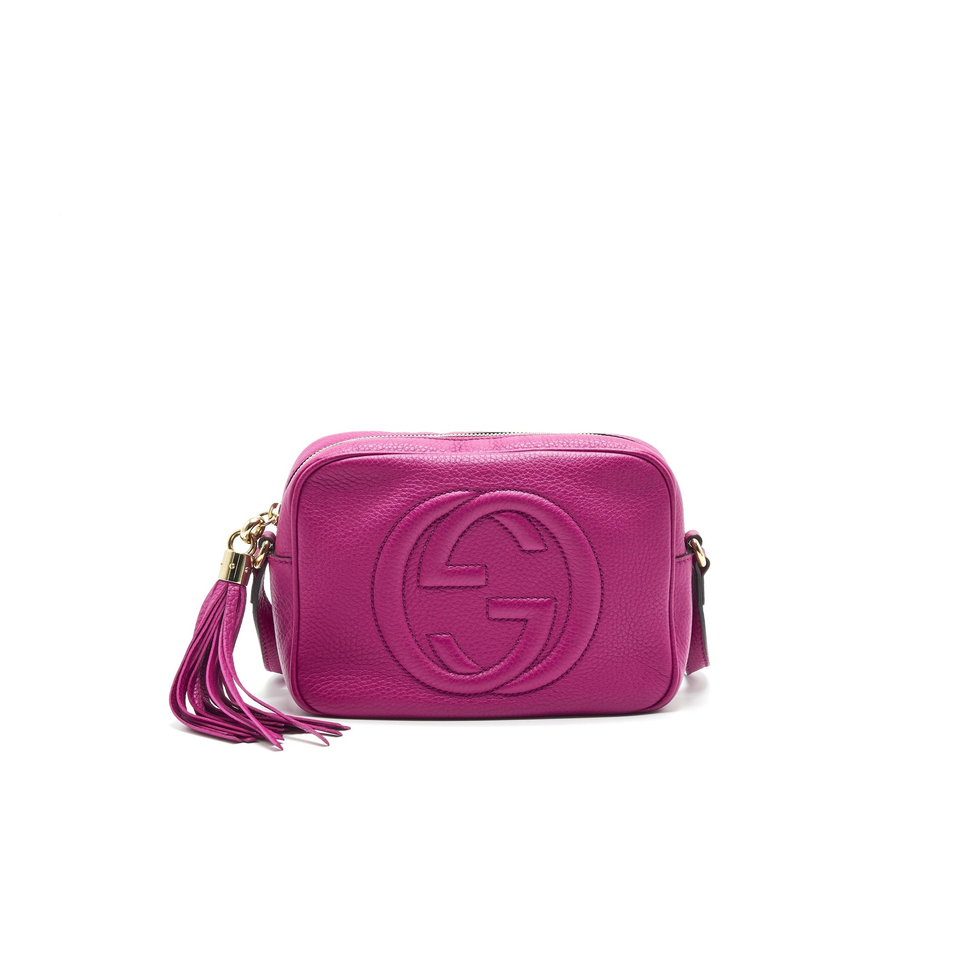 Gucci Soho Disco Bag Hot Leather Pink Travel Bag