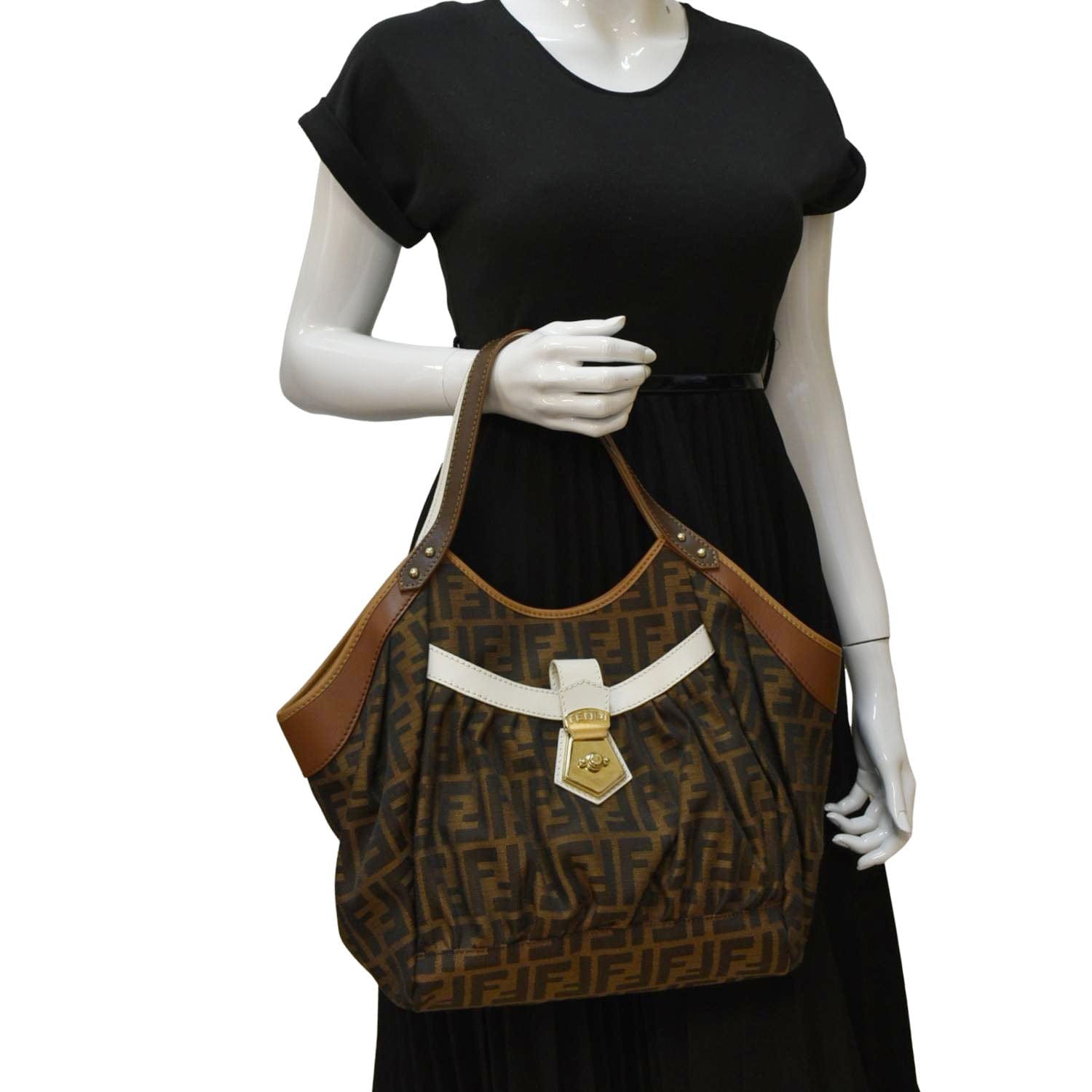 Fendi Chef Zucca Tote Bag Tobacco Canvas Brown