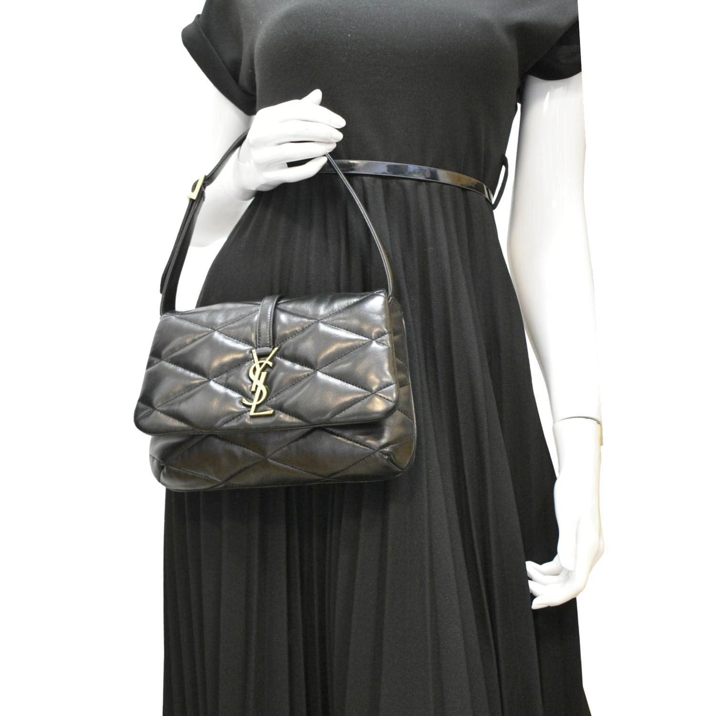 YSL Saint Laurent Saint Le Hobo Bag Leather Quilted Shoulder Bag