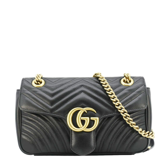 Gucci Marmont Small Crossbody Bag Leather Matelasse Bag 443497