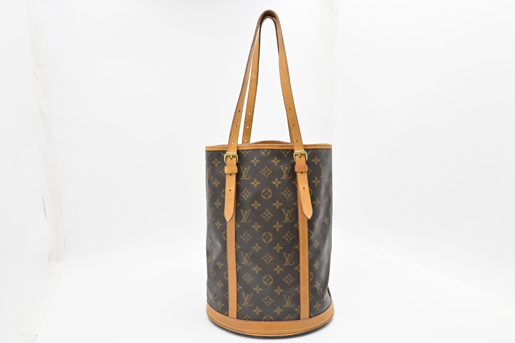 Louis Vuitton Bucket GM Monogram Canvas Bucket Bag Canvas 1