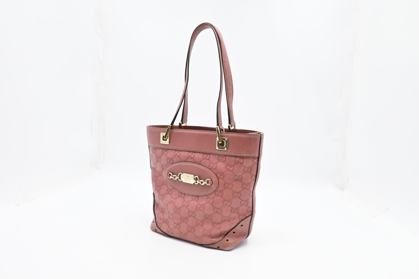 Gucci Hand Guccissima Leather Pink Tote Bag