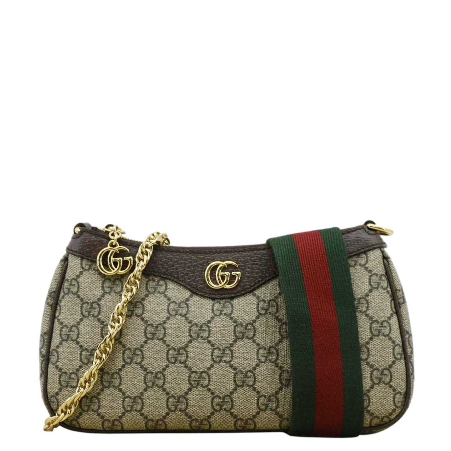 Gucci Dollar Ophidia Web Small Supreme New Acero Canvas Monogram Shoulder Bag