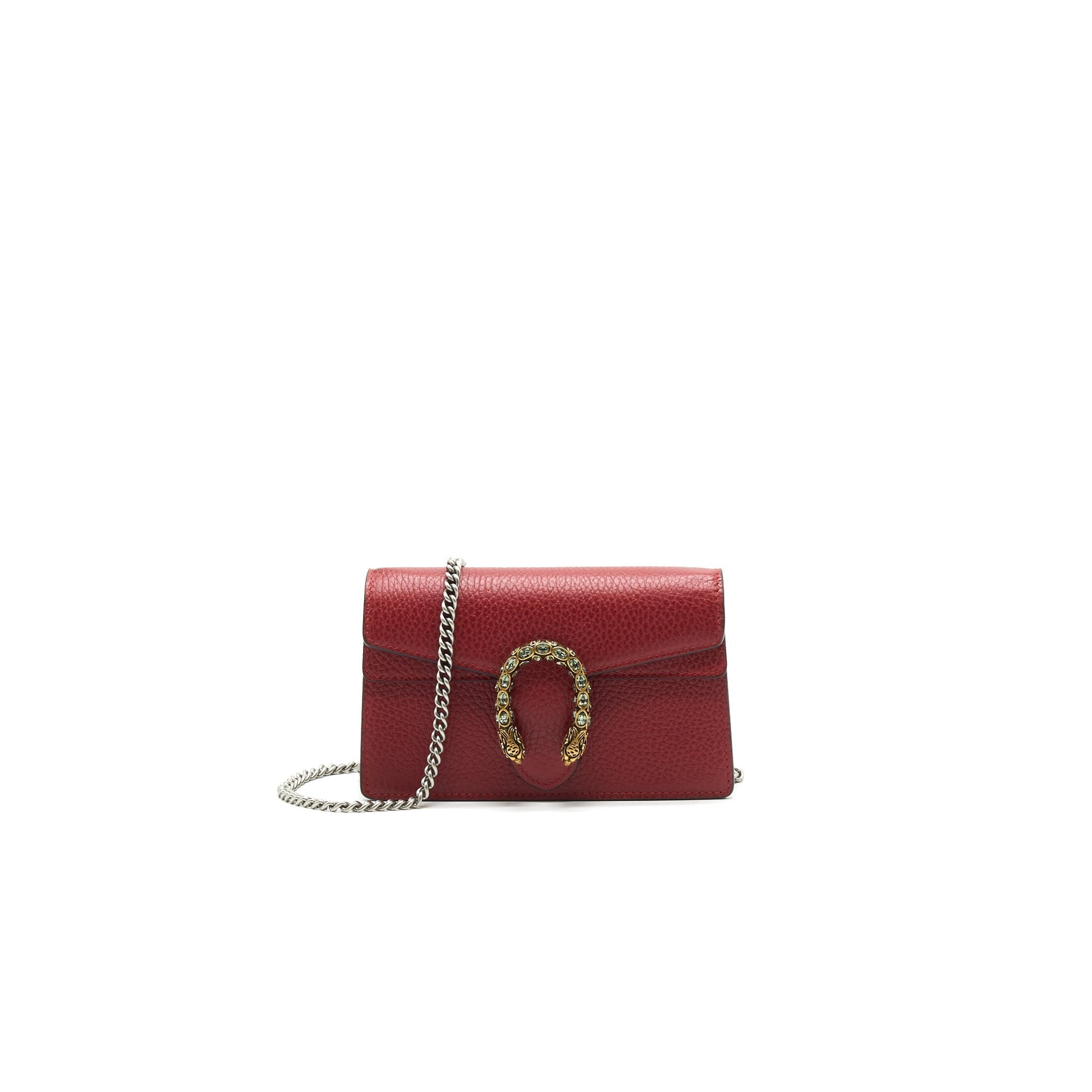 Gucci Dionysus Super Bag Leather Red Travel Bag