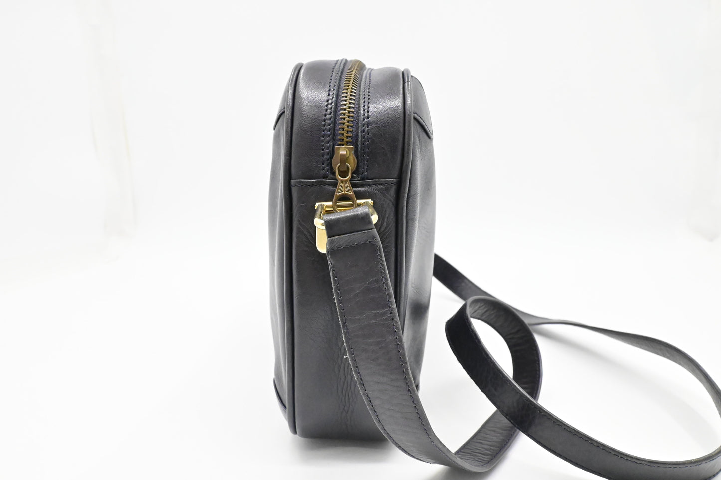 Gucci Crossbody In Navy Leather Blue Crossbody Bag