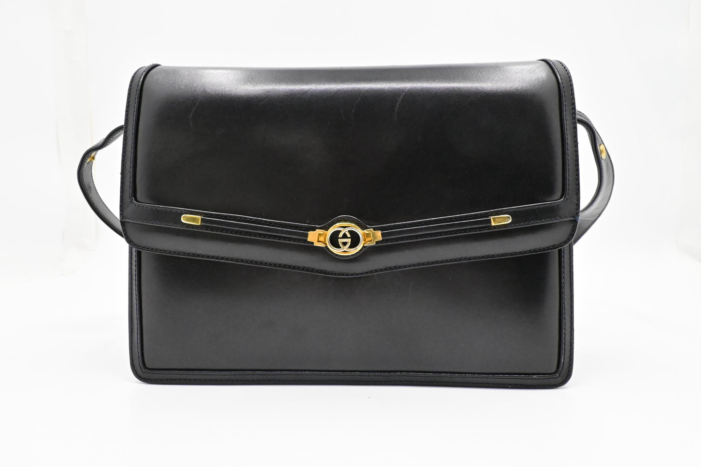 Gucci Black Leather Shoulder Bag