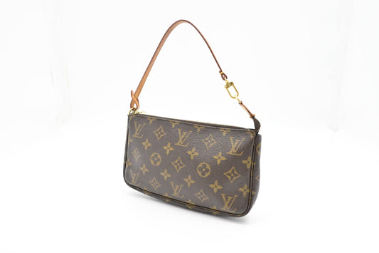 Louis Vuitton Pochette Accessoires Monogram Canvas Clutch Bag Canvas 6