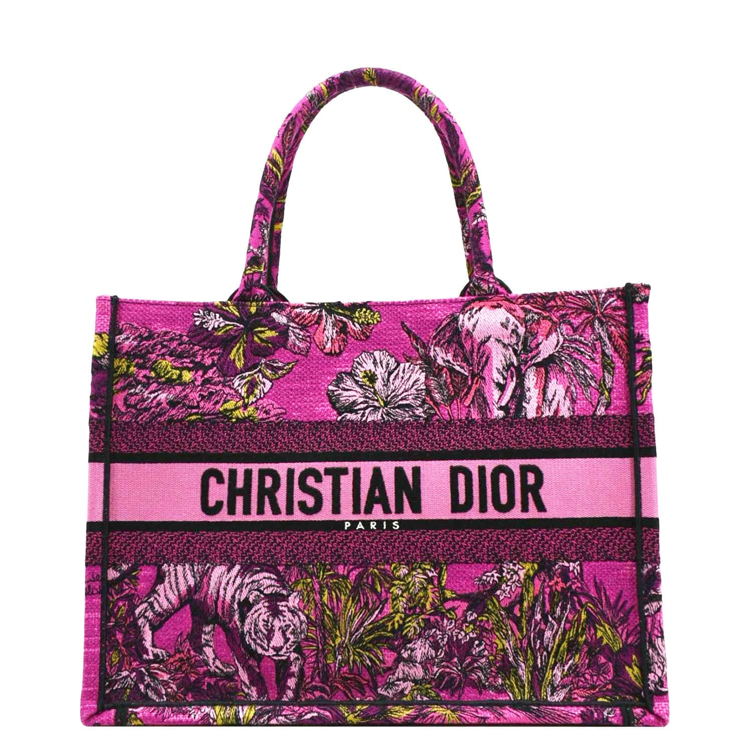 Dior Book Oblique Tote Bag Canvas Pink Medium