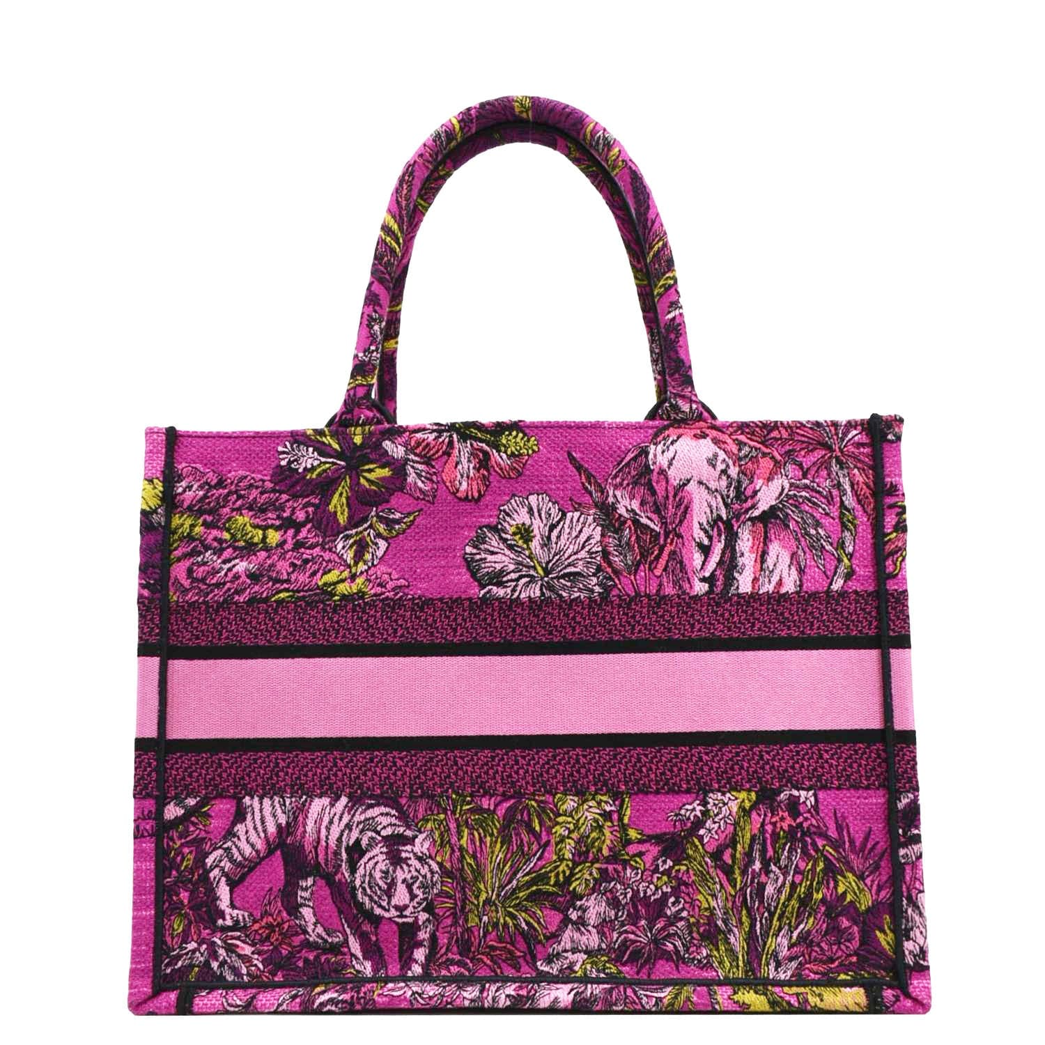 Dior Book Oblique Tote Bag Canvas Pink Medium