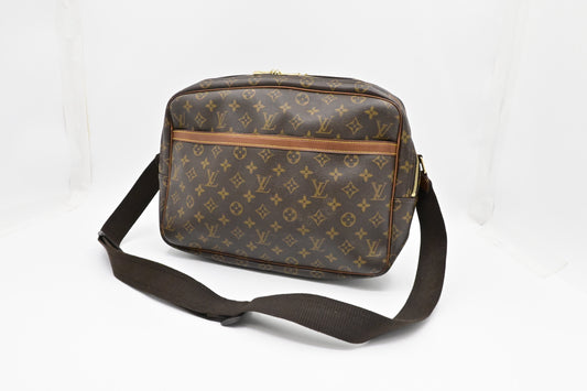Louis Vuitton Reporter Monogram GM Canvas Handbag