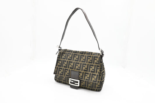 Fendi Mama Baguette In Zucca Handbag Canvas Shoulder Bag Zucca Canvas 1
