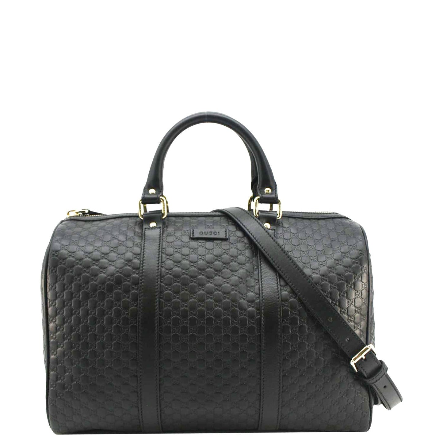 Gucci Microssima Boston Travel Bag Black