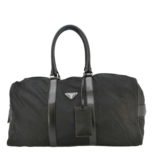Prada Travel Bag Re- Viaggio Duffle Bag Leather Nylon Saffiano
