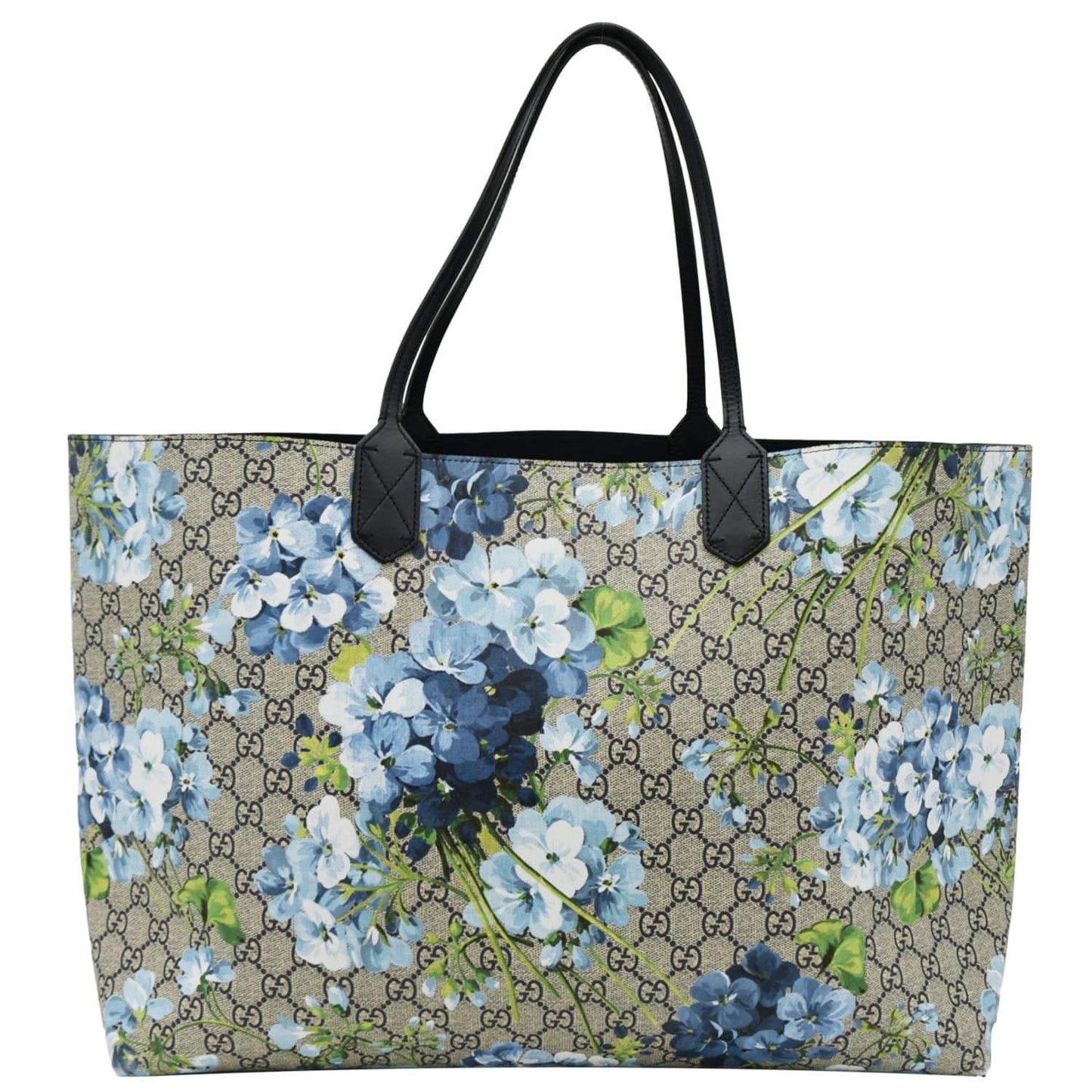 Gucci Supreme Blooms Reversible Tote Monogram Beige Tote Bag
