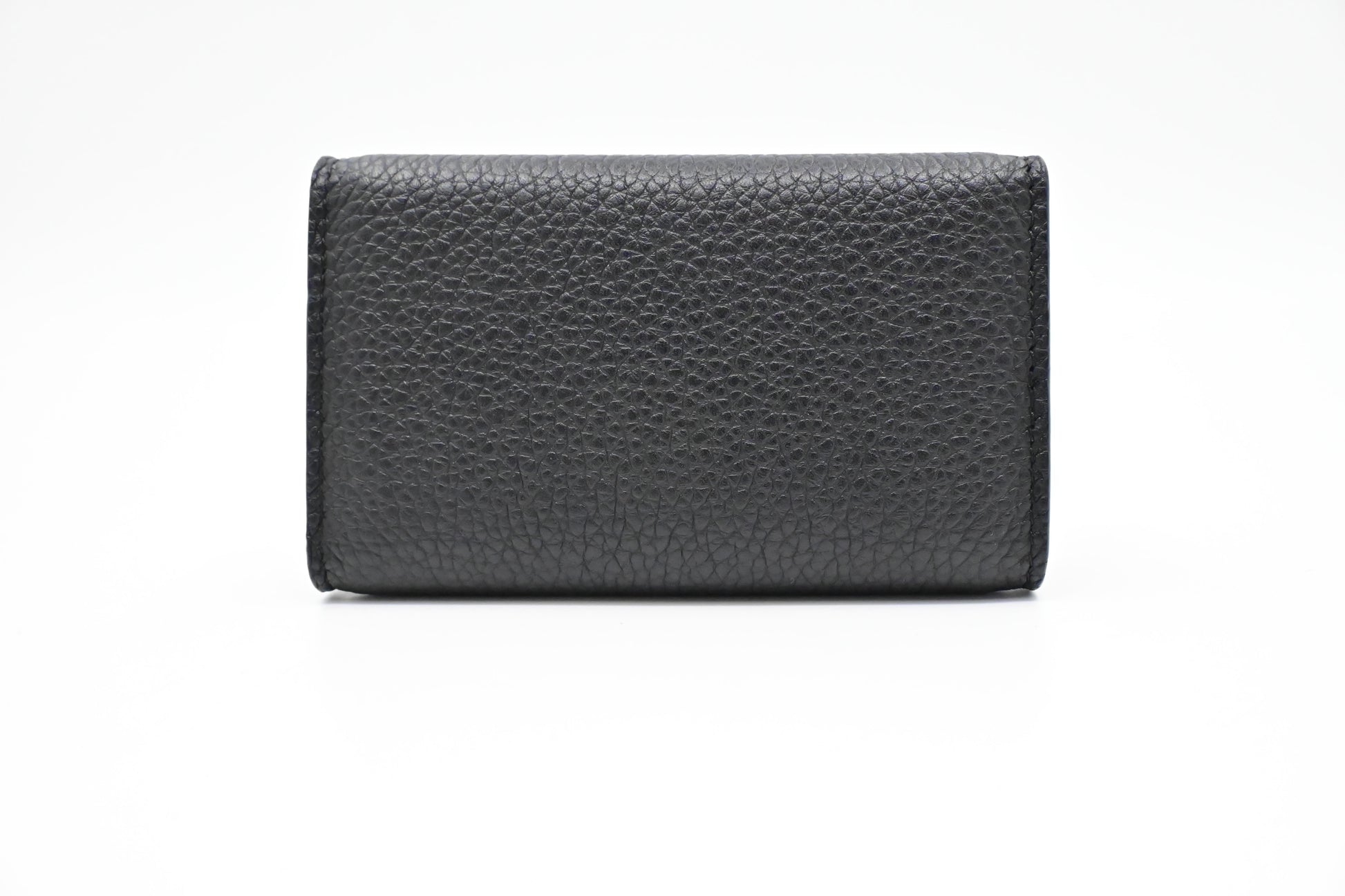 Fendi Key Case In Handbag Leather Black Travel Bag