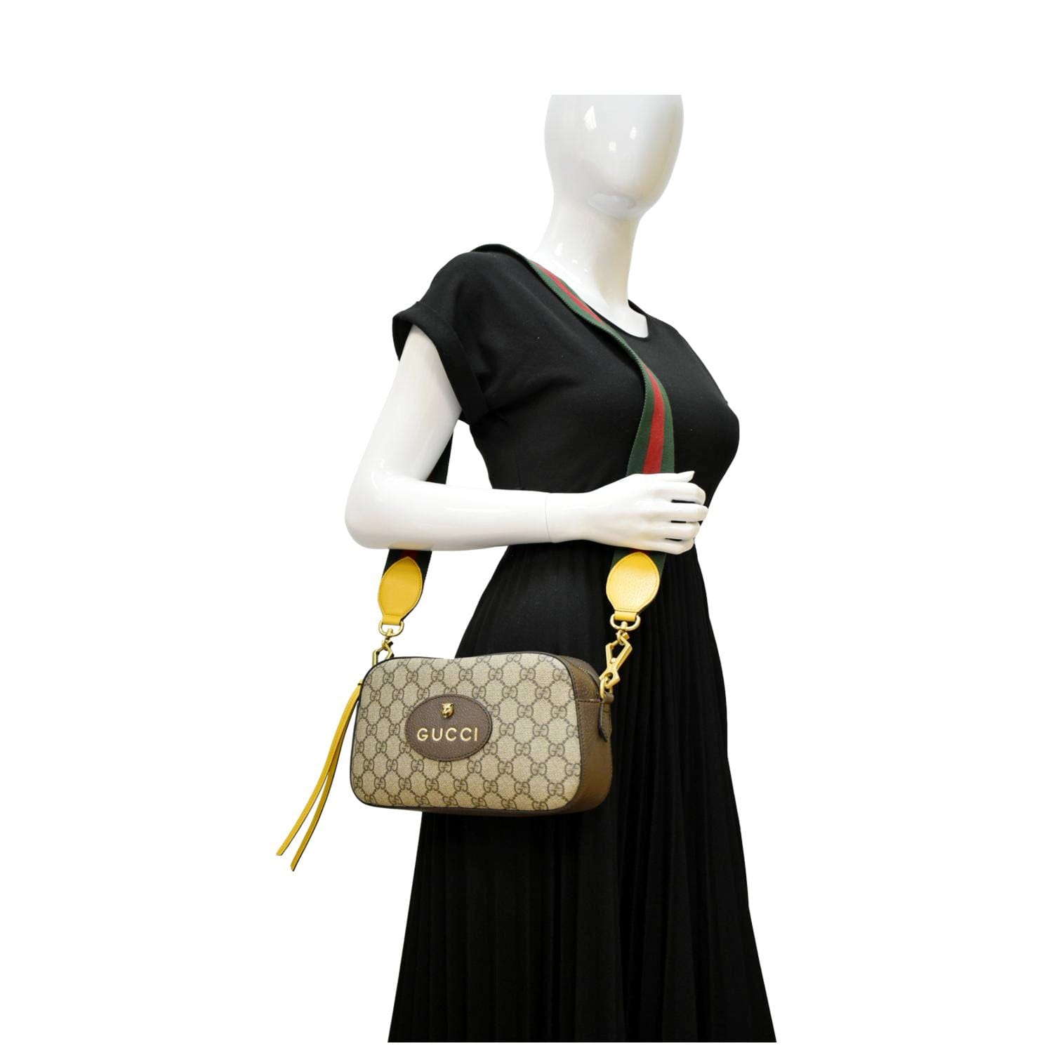 Gucci Neo Supreme Messenger Bag Canvas Beige Crossbody Bag Neo 476470