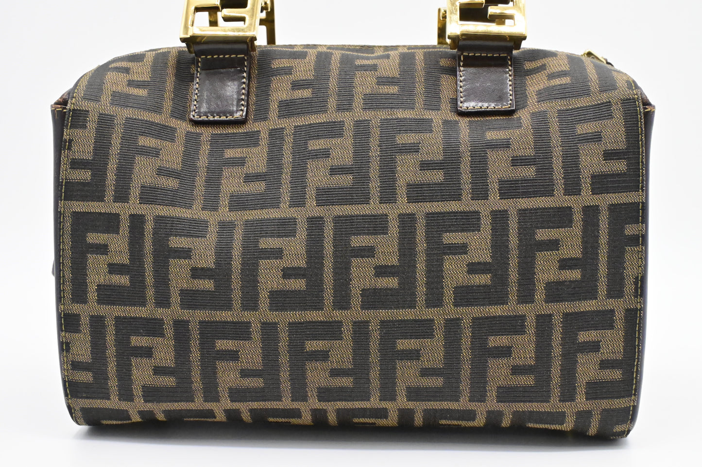 Fendi Boston Bag In Zucca Canvas Mini Travel Bag