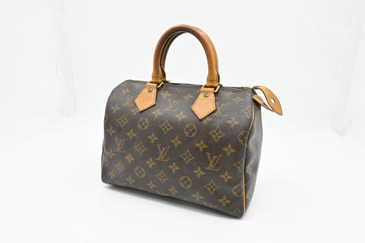 Louis Vuitton Speedy 25 Monogram Canvas Handbag Canvas 3