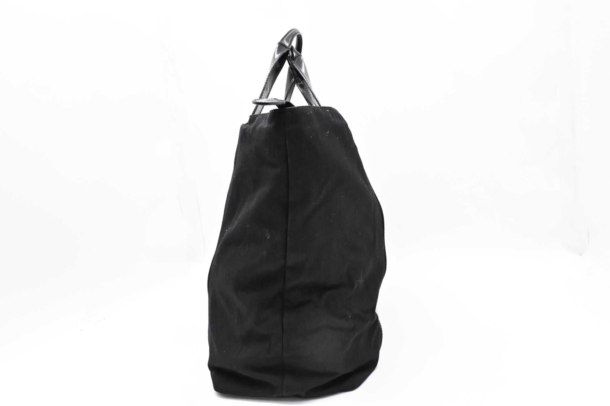 Gucci & Leather Canvas Black Tote Bag