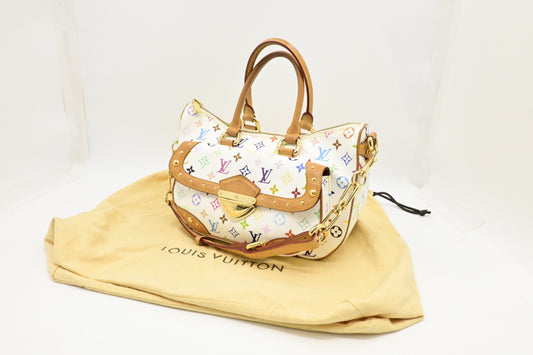Louis Vuitton x Takashi Murakami Rita Monogram Canvas White Multicolor Handbag