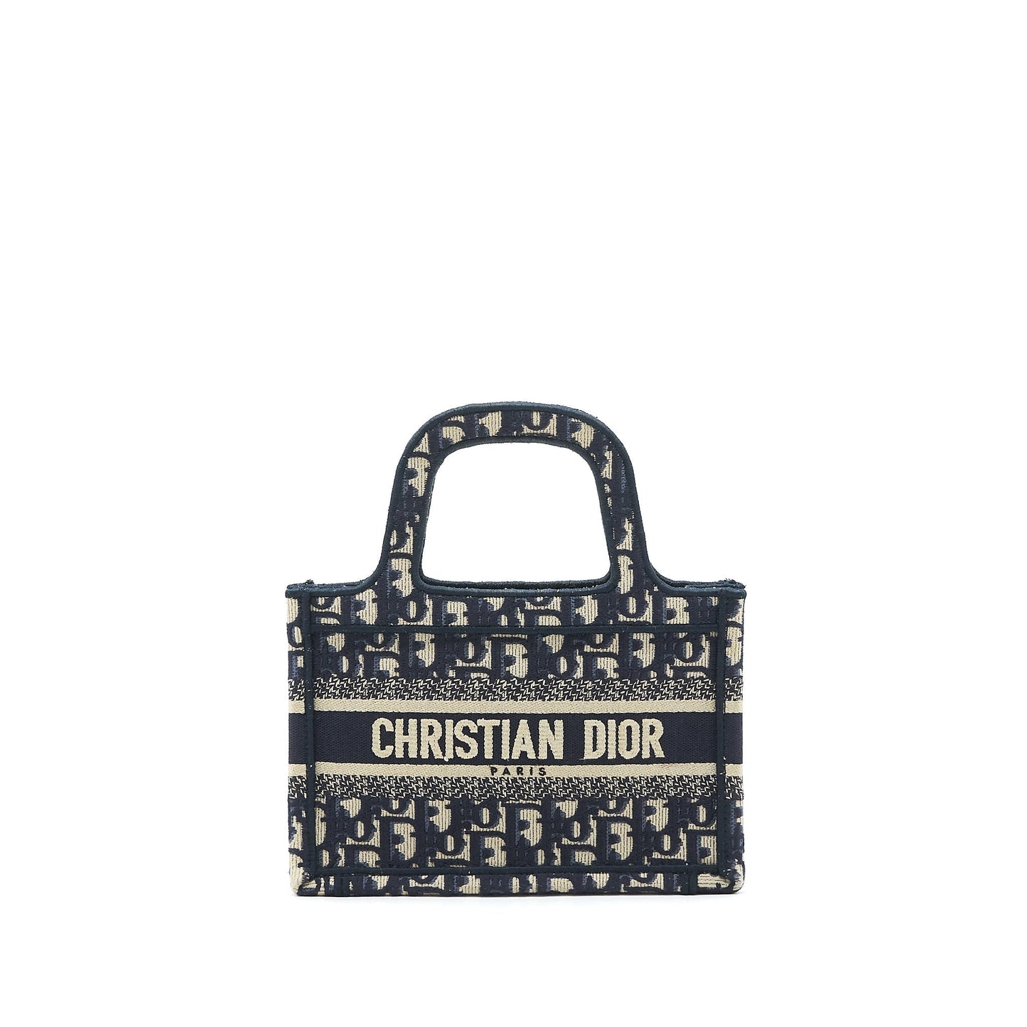 Dior Book Tote Purse In Oblique Handbag Blue Mini Tote Bag