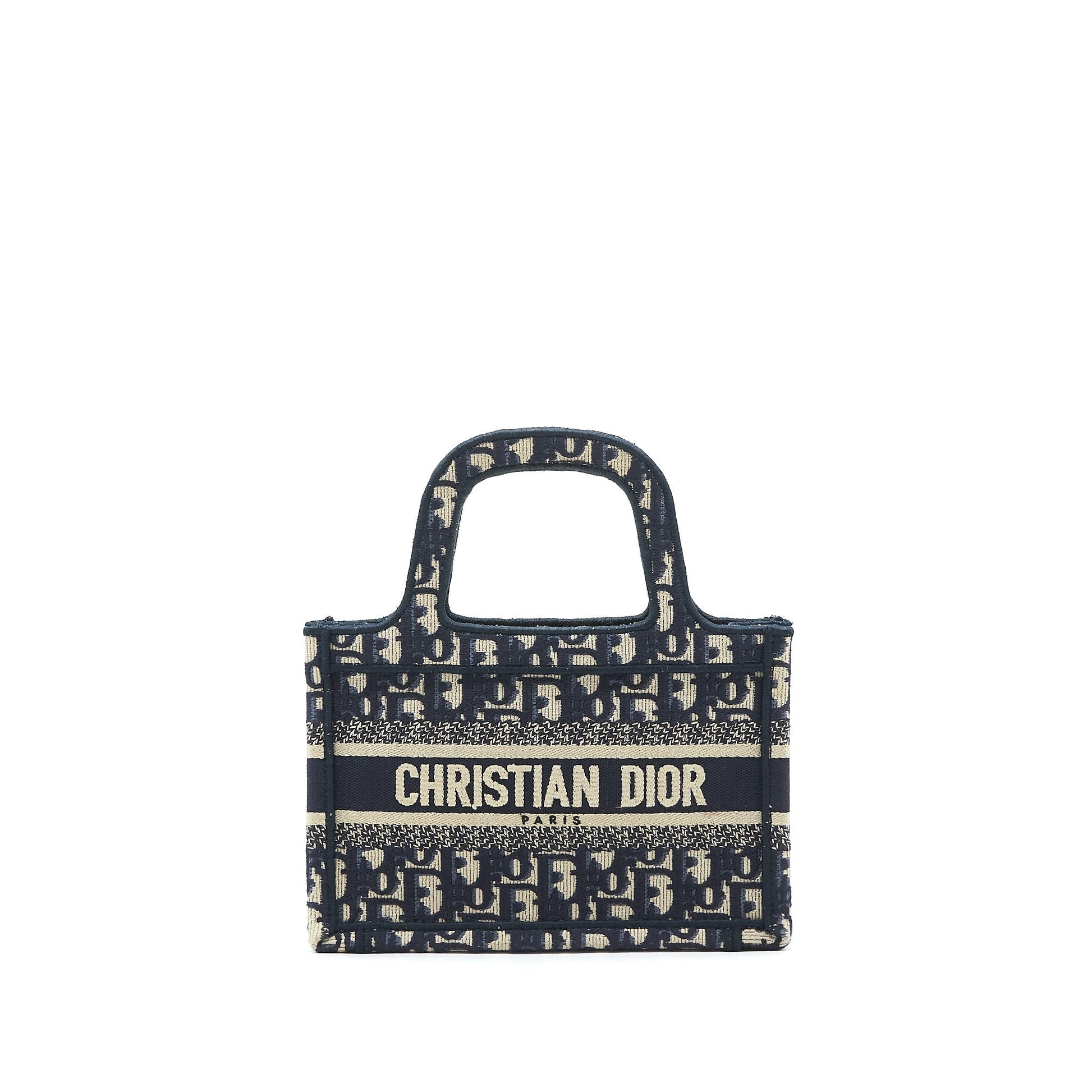 Dior Book Tote Purse In Oblique Handbag Blue Mini Tote Bag