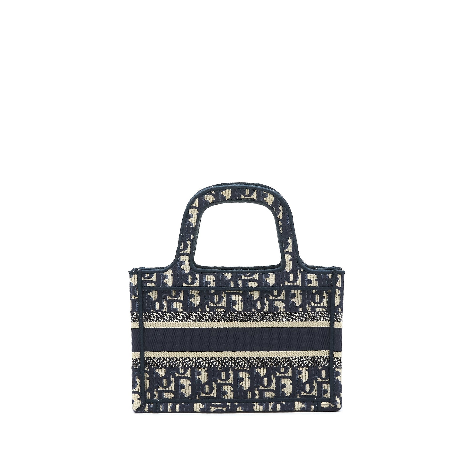 Dior Book Tote Purse In Oblique Handbag Blue Mini Tote Bag