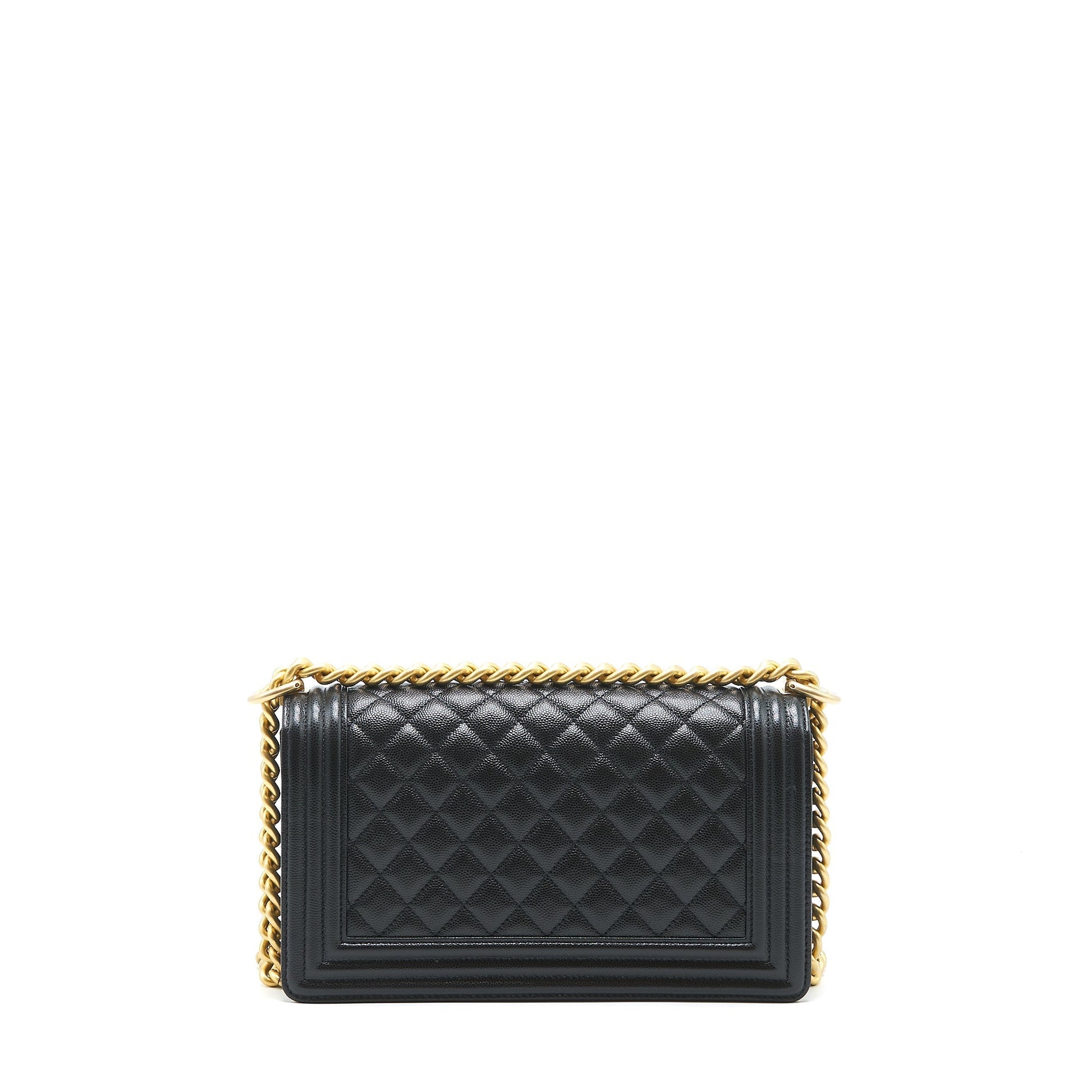 Chanel leboy Caviar GHW Black Handbag