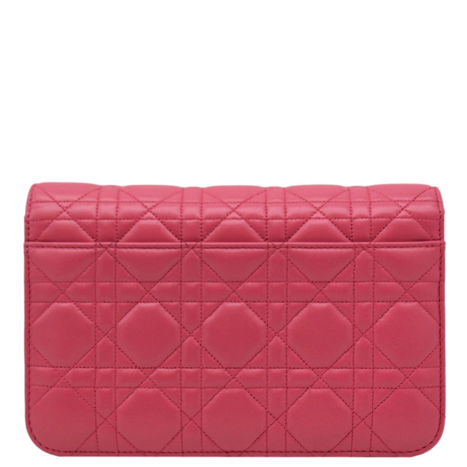 Dior Miss Promenade Cannage Crossbody Bag Fuchsia Leather Quilted