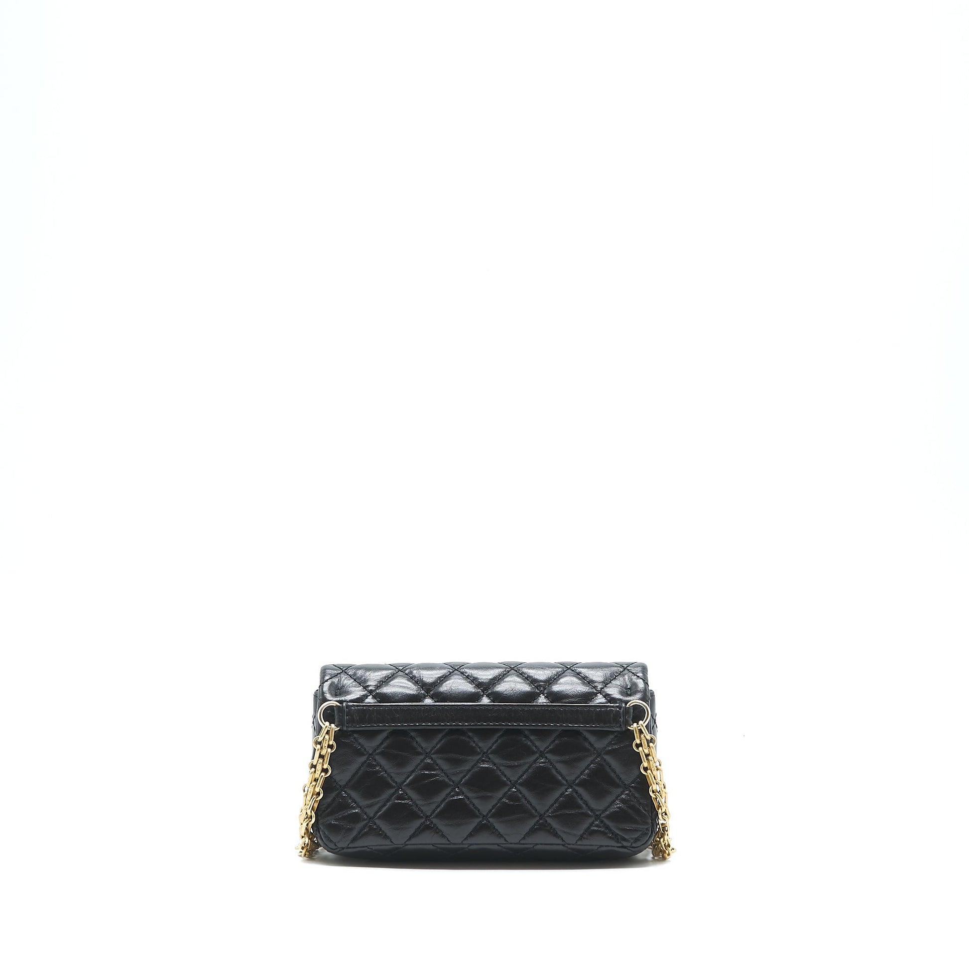Chanel 2.55 Reissue waist Belt GHW Black Black Shw