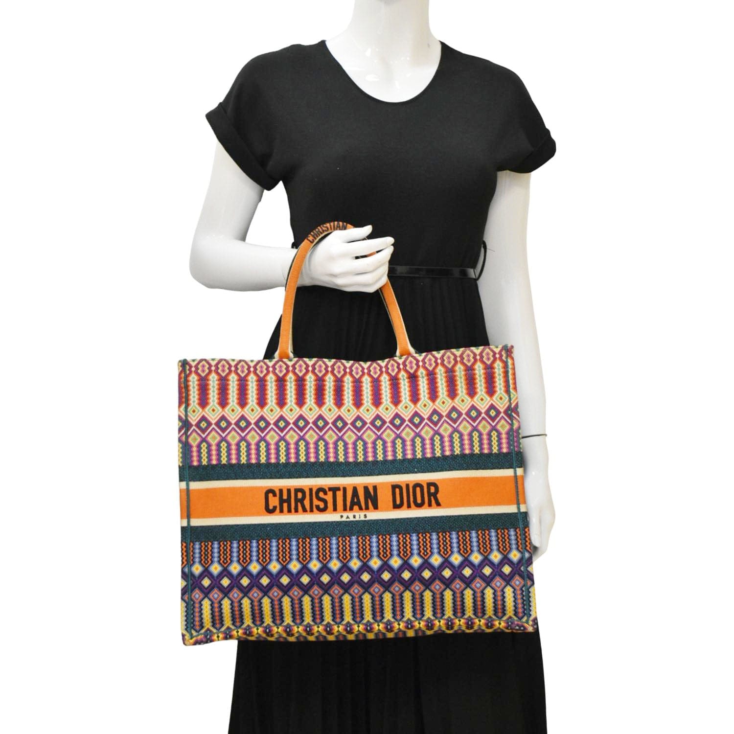 Dior Book Tote Canvas Multicolor Large Tote Bag