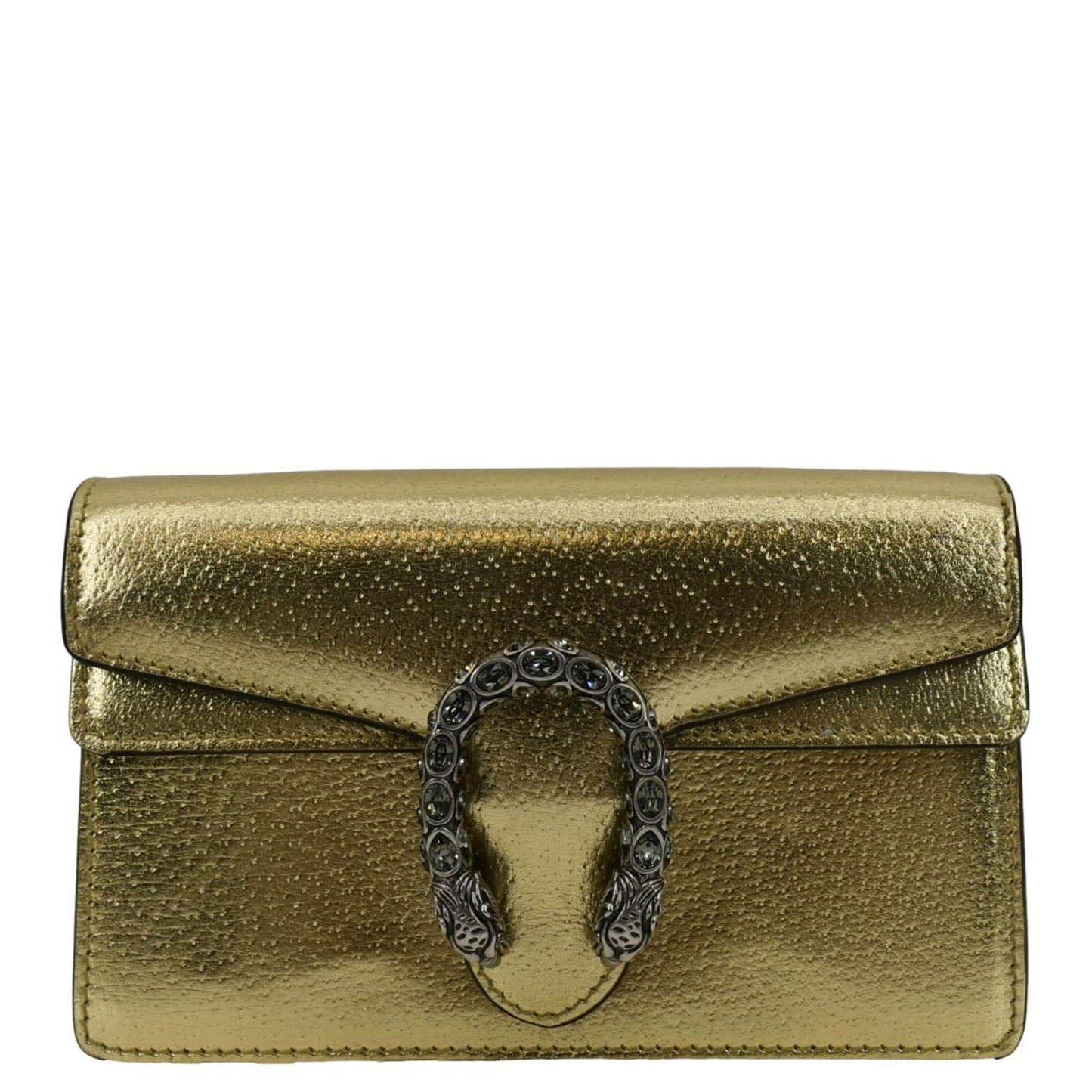 Gucci Dionysus Super Metallic Crossbody Bag Leather Gold