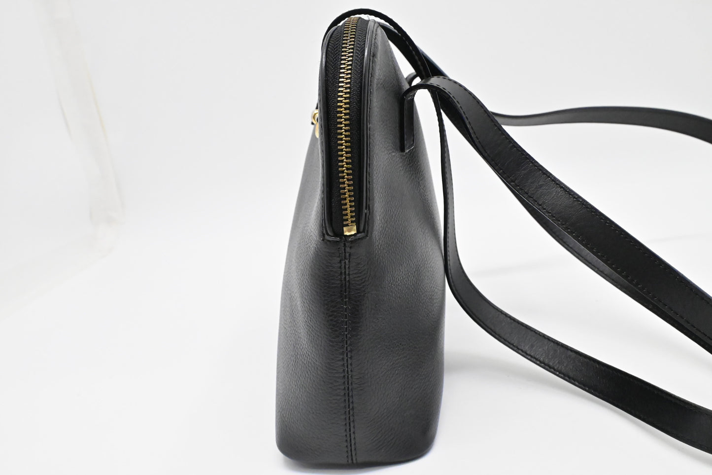 Celine Shoulder Bag In Leather Black