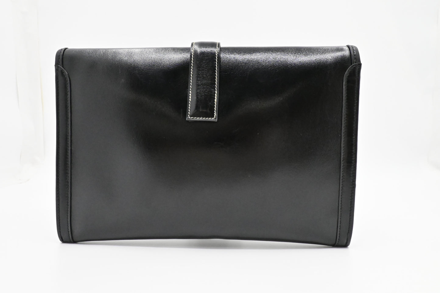Hermes Jige Elan Pm In Box Handbag Leather Black Travel Bag