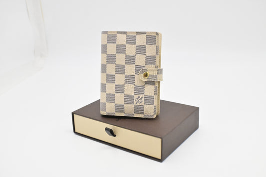 Louis Vuitton Agenda PM Azur Damier Canvas Handbag Canvas 1