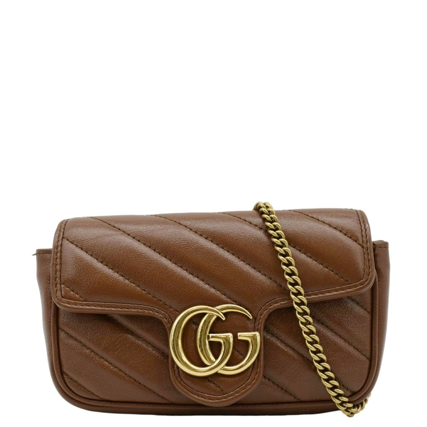 Gucci Marmont Super Mini Shoulder Bag Leather Matelasse