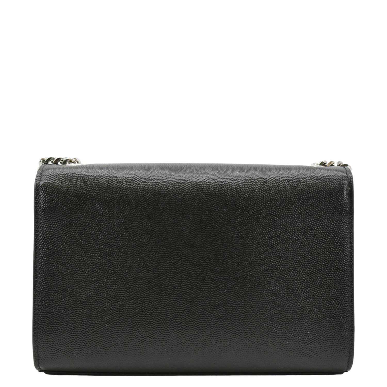 YSL Saint Laurent Yves Kate Clutch Crossbody Bag Leather Black Chain Clutch Bag