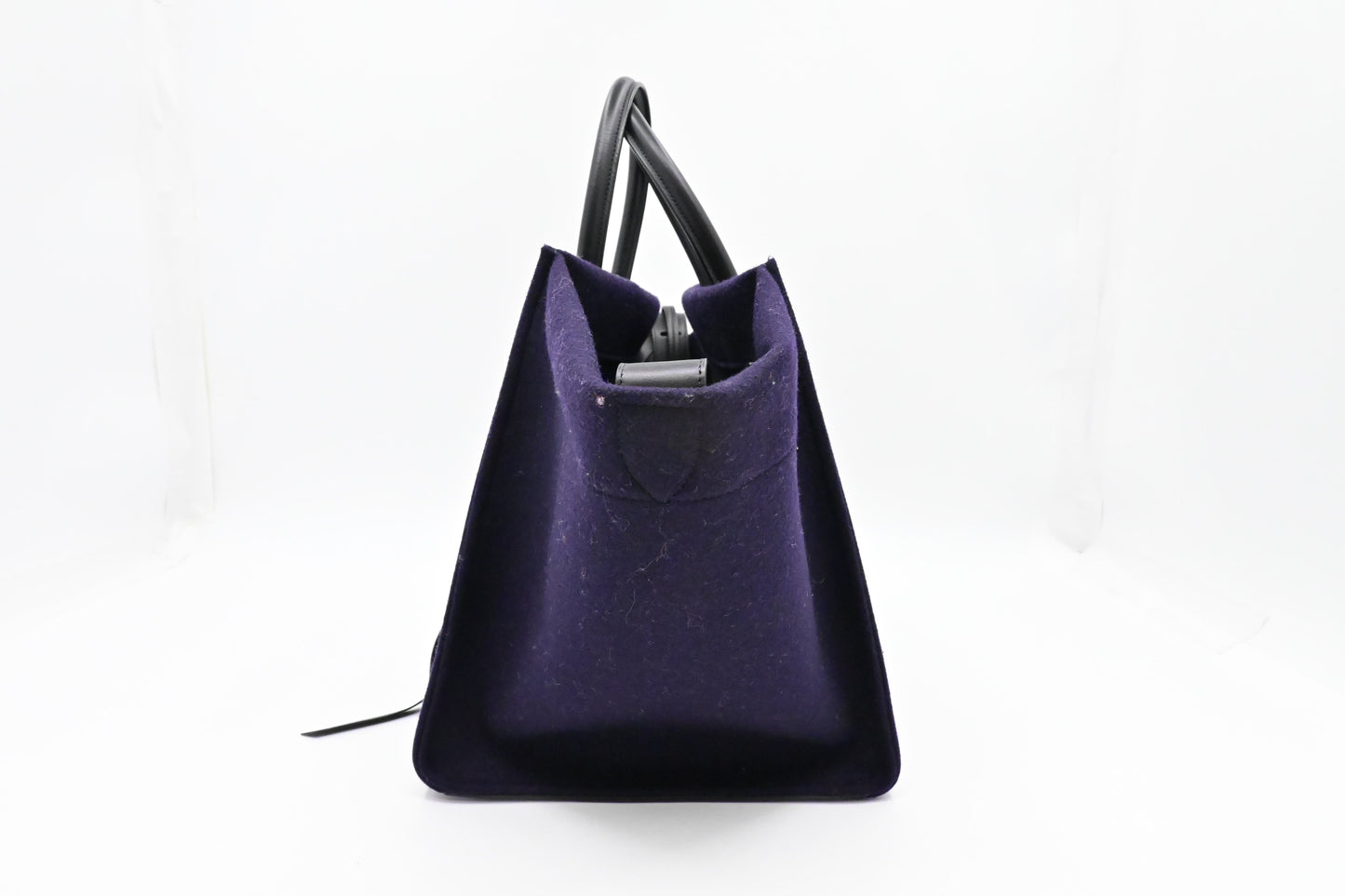 Celine Phantom Luggage In Navy Felt Handbag Blue Travel Bag