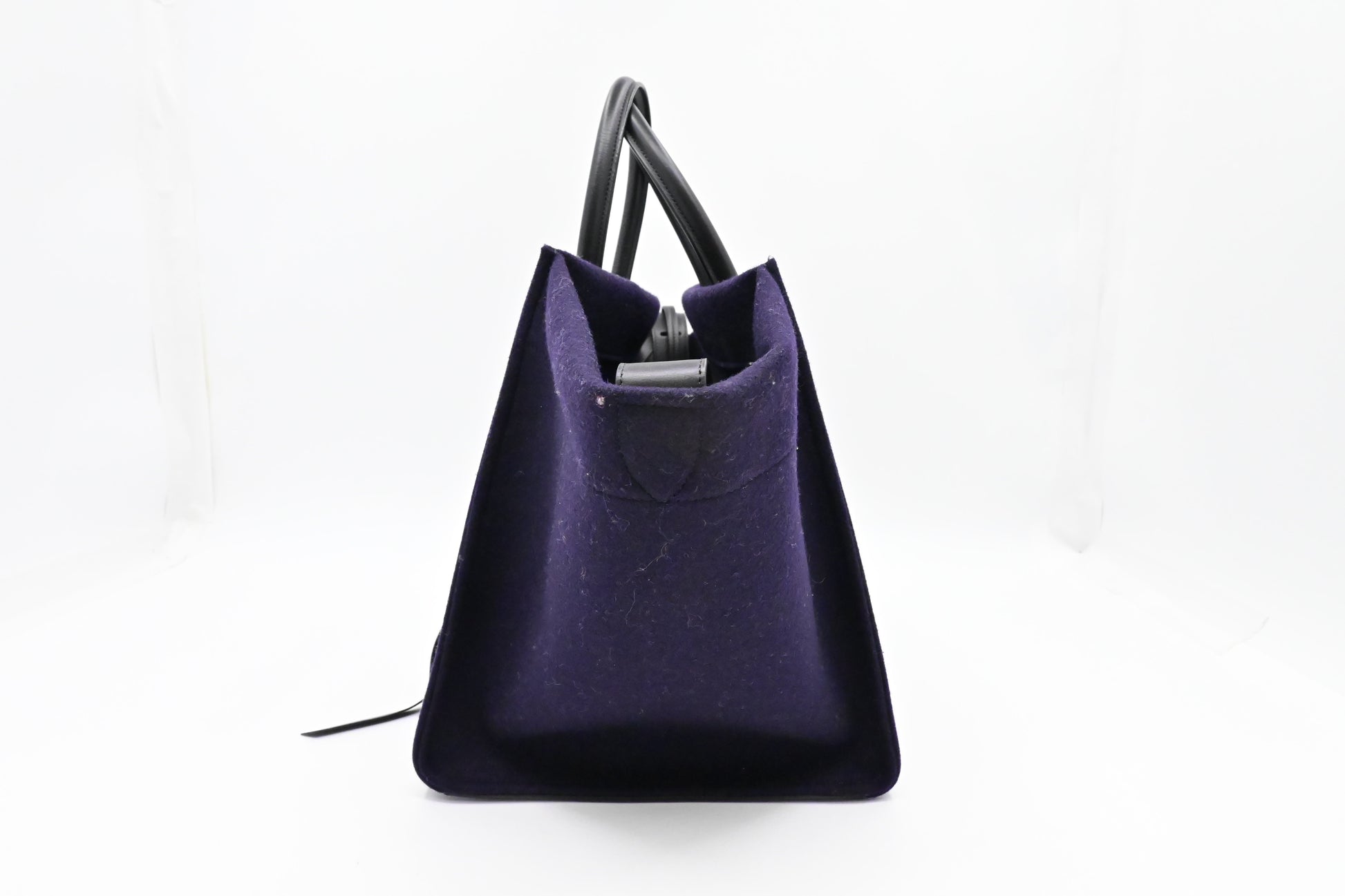 Celine Phantom Luggage In Navy Felt Handbag Blue Travel Bag