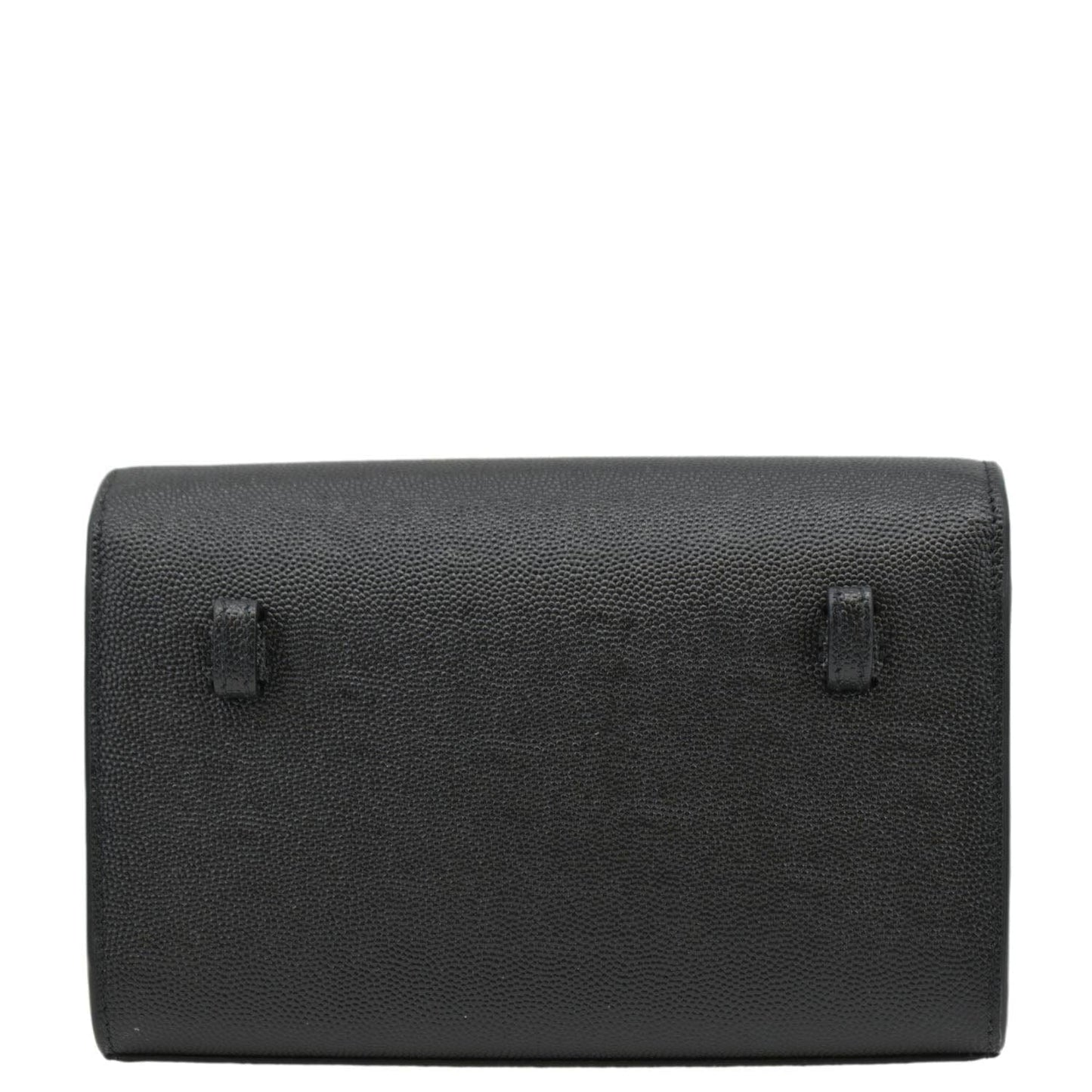 YSL Saint Laurent Yves Kate Grain De Poudre Belt Bag Monogram Black