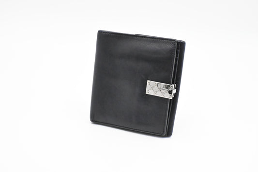 Gucci Bifold Leather Black Wallet Case