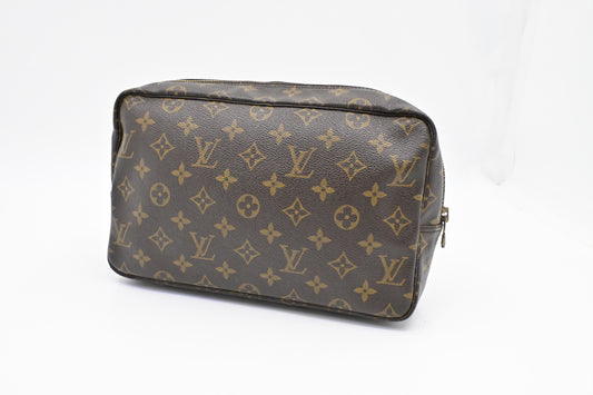 Louis Vuitton Trousse 28 Monogram Canvas Handbag Canvas 4