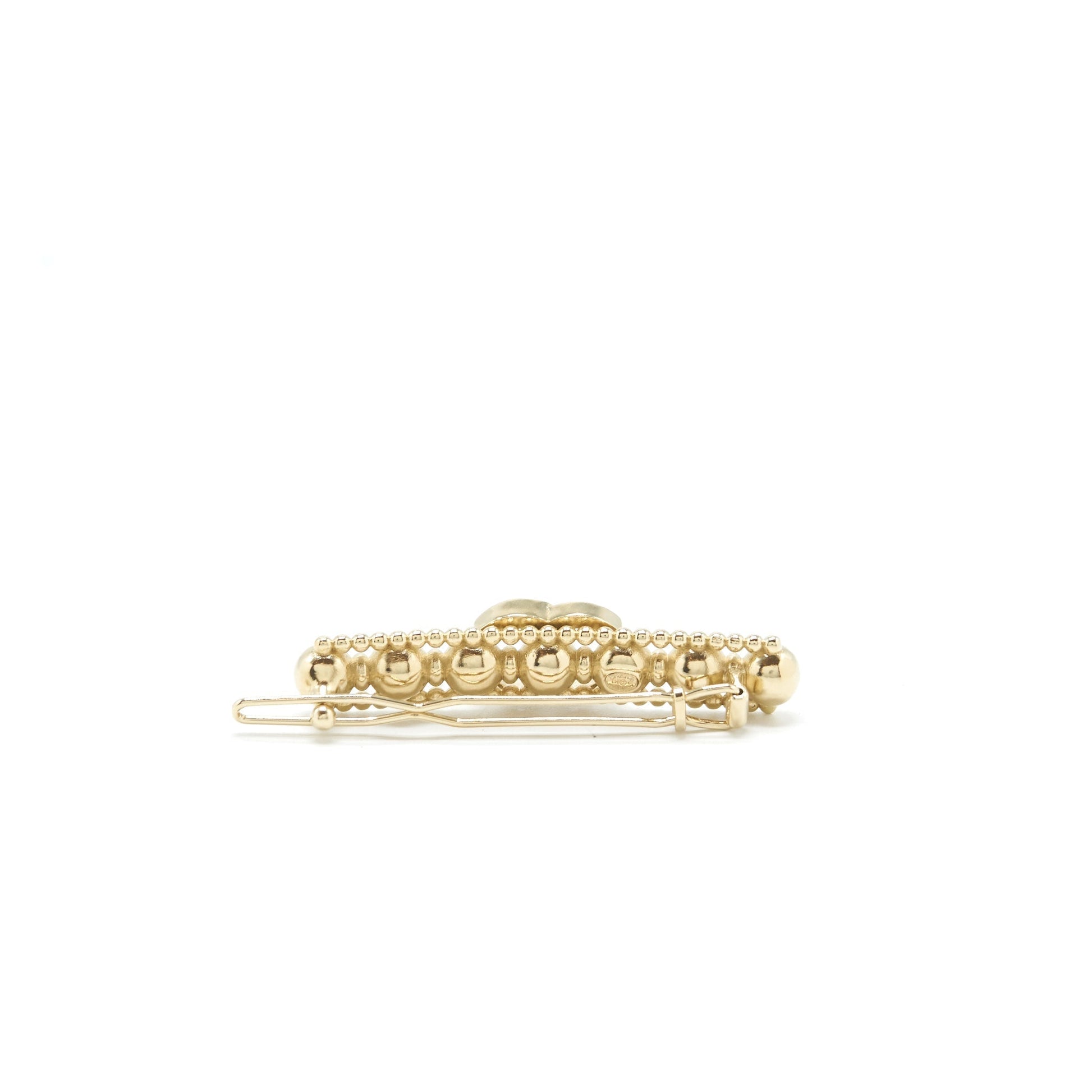 Chanel 22c hair clip light tone Gold Handbag