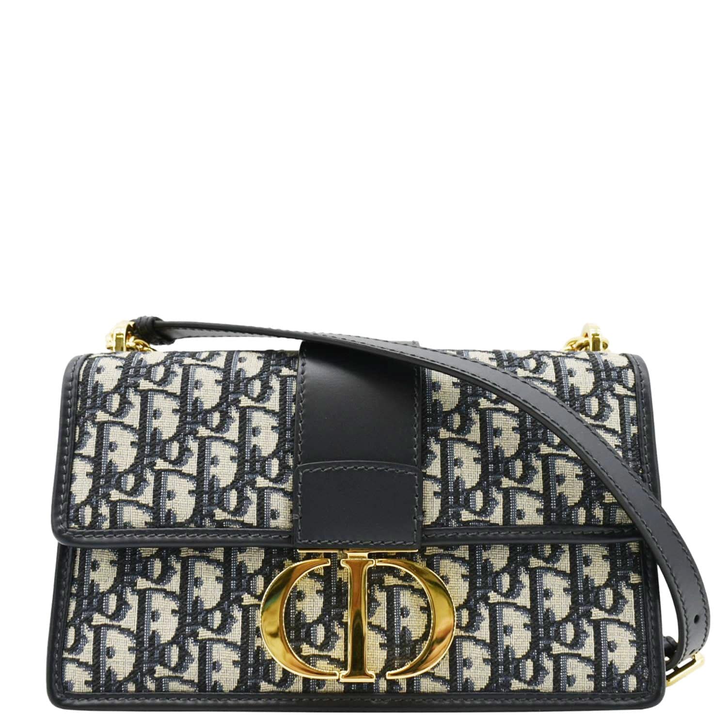 Dior Montaigne Oblique Jacquard Crossbody Clutch Bag Blue Crossbody Bag